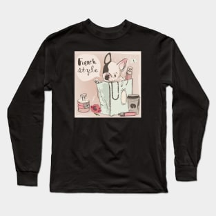 French Bulldog Style Long Sleeve T-Shirt